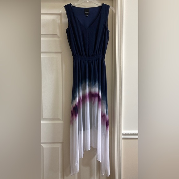 Simply Vera Vera Wang Sleeveless V Neck Shark-bite Hem Dress Size XS - Picture 2 of 12